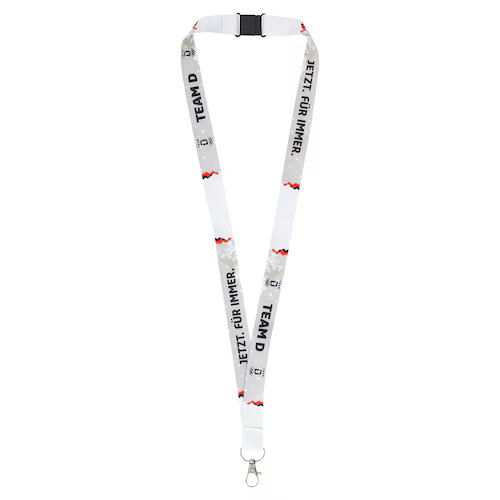 Team lanyard white - team,