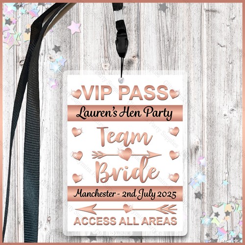 Personalised team bride vip - *,