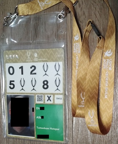 Pass lanyard team spurs uefa - pass,